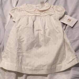 Sweet light white pink soft dress w/ bloomers NWT